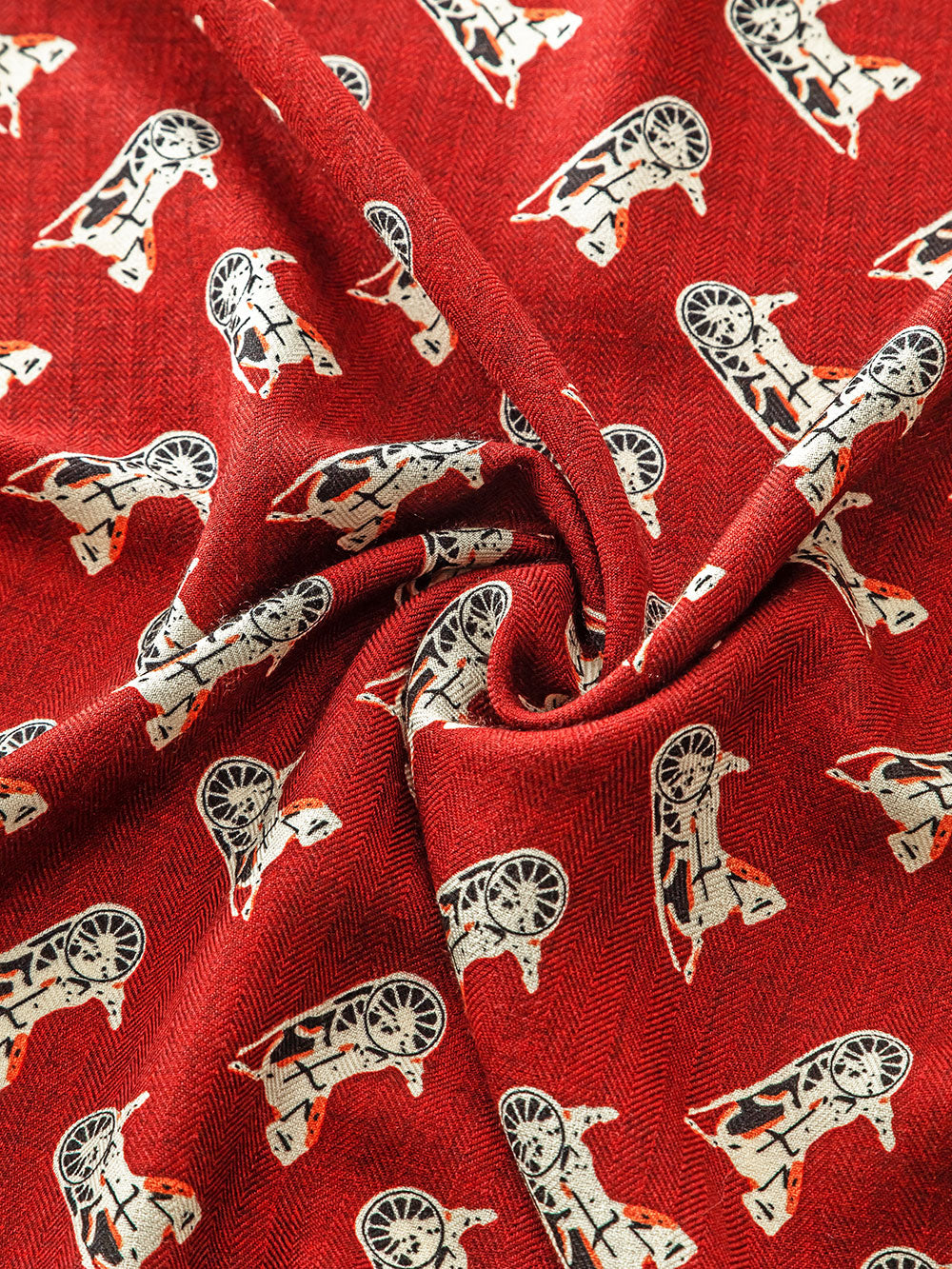 ZSYM102 Classic Car Silk Wool Square Scarf